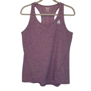 Reebok Purple Racerback Athletic Tank Size Medium